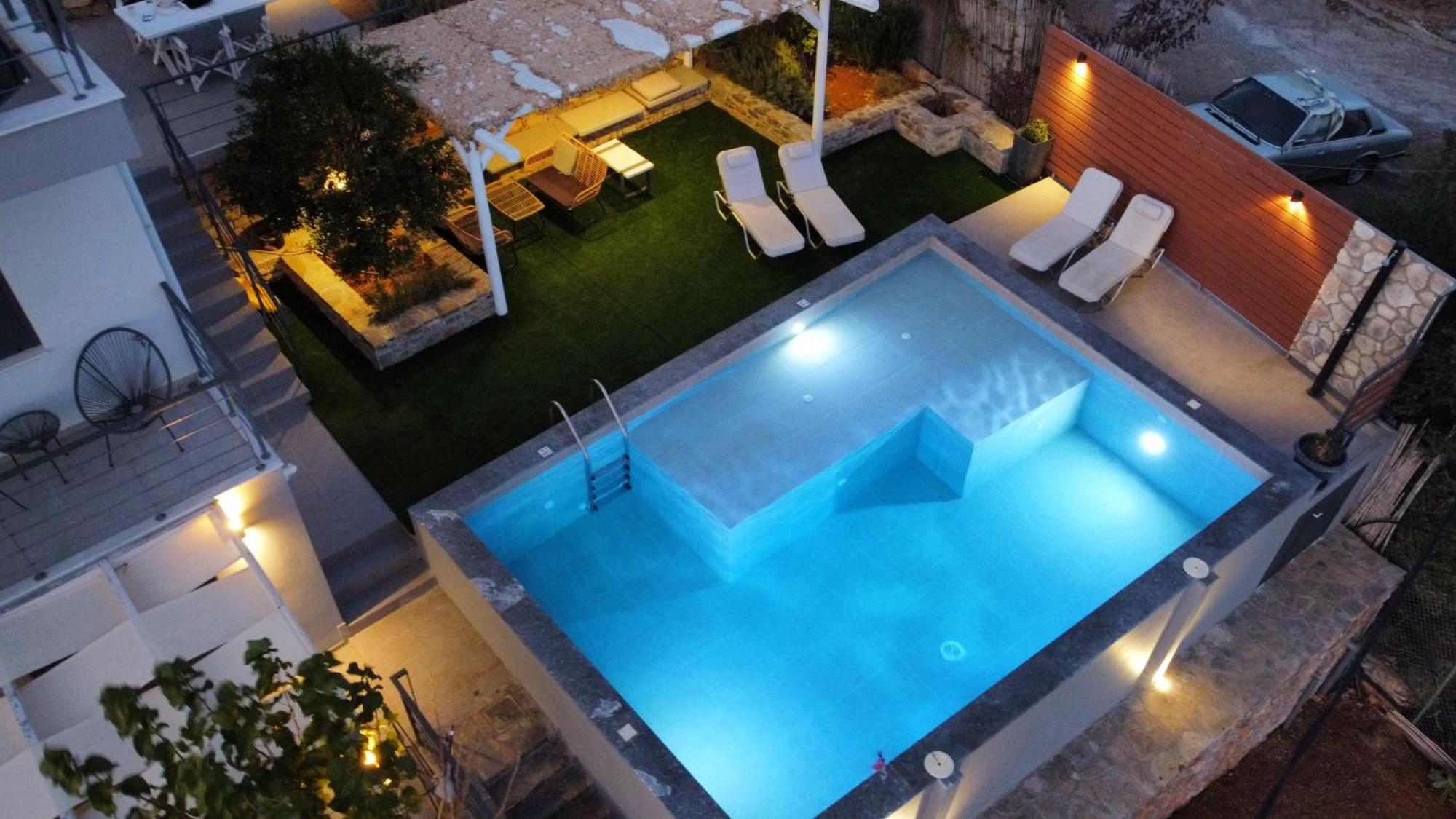 Vathi Spiros Villas Agios Nikolaos  Bagian luar foto